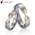 Fashion New Design Plating Rhodium Copper Ring